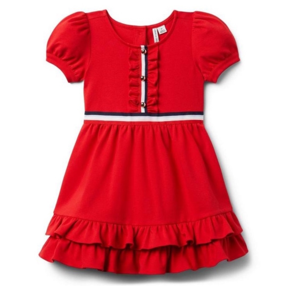 Janie and Jack Ruffles Ponte Dress - Picture 1 of 7